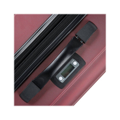 DUKAP INTELY PC/ABS Plastic 4-Wheel Spinner Luggage Wine (DKINT00L-WIN)