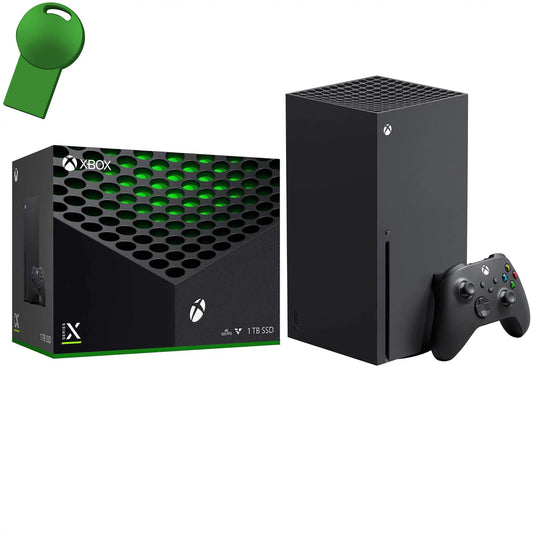 Xbox Series X 1TB SSD Video Gaming Console + 1 Xbox Wireless Gaming Controller - 16GB GDDR6 RAM, Black, 8X Cores Zen 2 CPU, 802.11AC WiFi, 8K HDR, 4K UHD Blu-Ray - 64GB USB Flash Drive