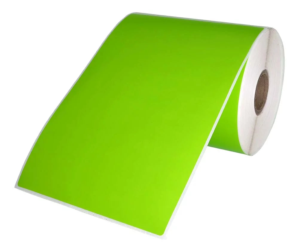 4 Rolls 4"x6" GREEN Color Direct Thermal Shipping Label appropriate with Zebra Eltron Printers