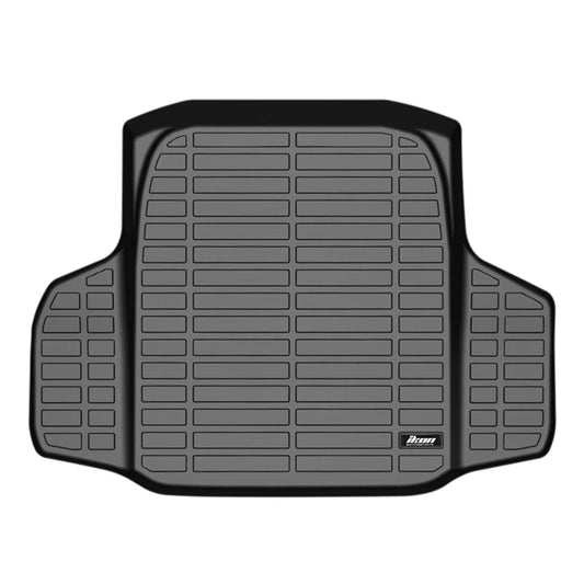 Ikon Motorsports Trunk Mat matching With 2018-2024 Honda Accord, Black 3D Molded Car Rear Carpets Liner Protection TPE Thermo Plastic Elastomer All elements Boot Tray protector Protector Pad