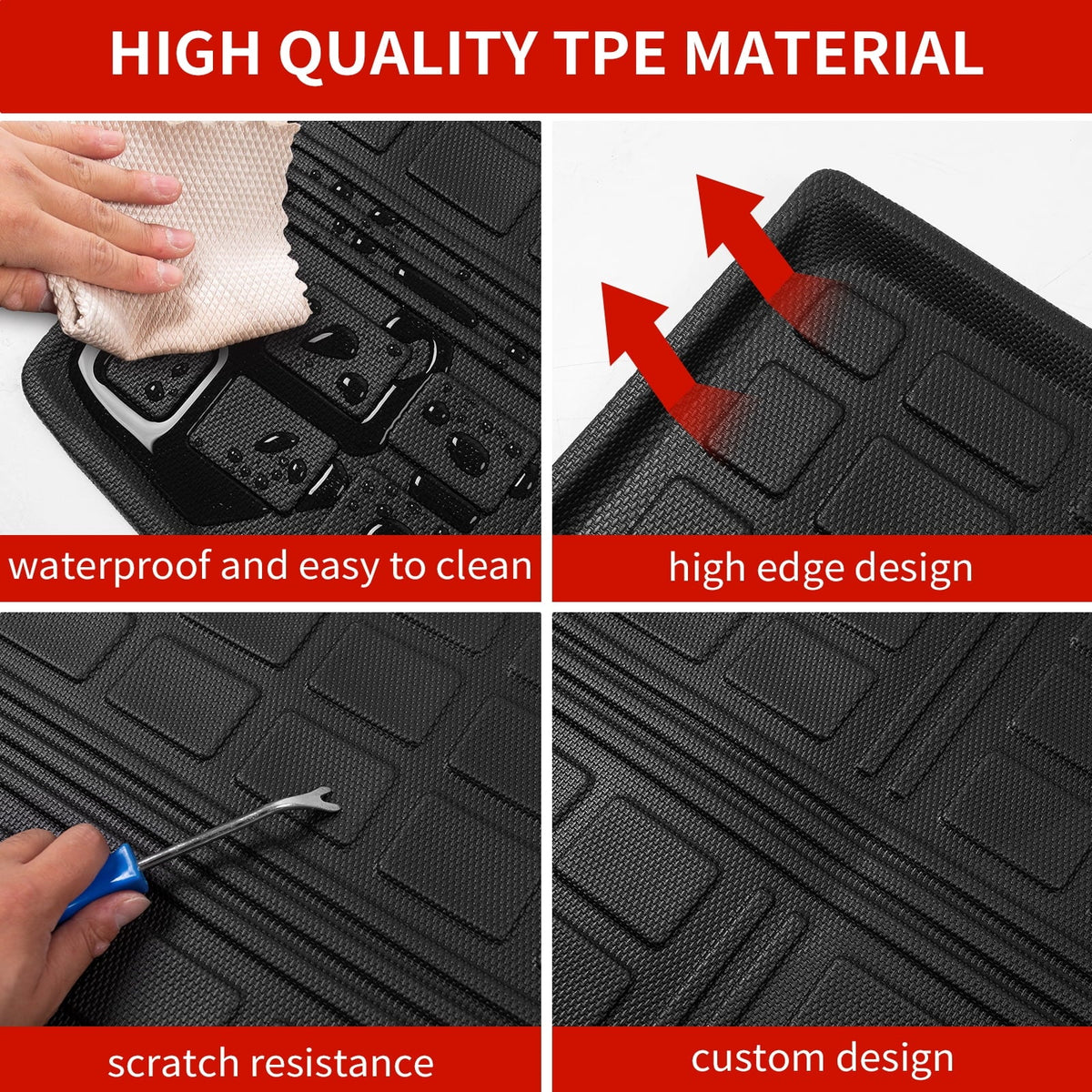 Fit 2021-2023 Chevrolet Tahoe GMC Yukon Rear Trunk Mat Cargo Liner Back Seat protector Protector Chevy Tahoe Accessories