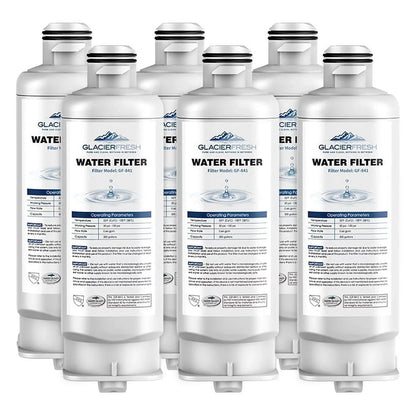 GLACIER FRESH DA97-17376B HAF-QIN Refrigerator Filtered aqua Filter Replacement for HAF-QIN/EXP, DA97-08006C, RF23M8070SG, RF23M8070SR, RF23M8090SG, RF23M8090SR (6Pack)