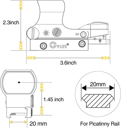 CVLIFE Sight 1x28x40mm