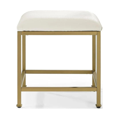 Aimee Vanity Stool Soft Gold