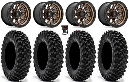 Fuel Runner 15" Wheels Bronze 30" Warrior XT Tires Polaris RZR XP 1000 / PRO XP / Ranger XP 900/1000