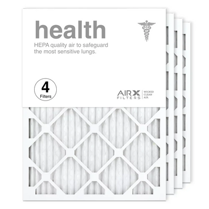 AIRx Filters 18x24x1 Air Filter MERV 13 Pleated HVAC AC Furnace Air Filter, Health 4-Pack Made in the USA