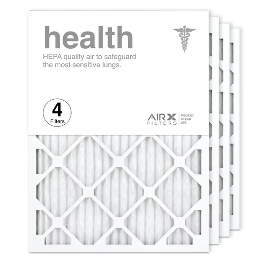 AIRx Filters 18x24x1 Air Filter MERV 13 Pleated HVAC AC Furnace Air Filter, Health 4-Pack Made in the USA