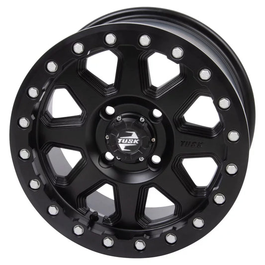 4/137 Tusk Uinta Beadlock Wheel 14x7 5.0 + 2.0 Matte Black For Can-Am Defender HD10 Pro Lone Star 2021-2022