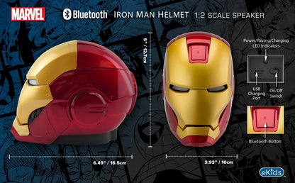 Captain America Civil War Iron Man Helmet Bluetooth Speaker
