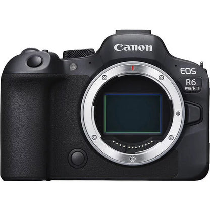 EOS R6 Mark II Mirrorless Camera (5666C002) +  RF 24-70mm Lens + 64GB Memory Card + Case + Corel Photo Software + LPE6 Battery + External Charger + Card Reader + More