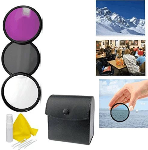 Alpha A6000 Appropriate 3-Piece Multiple Coated Filter Kit 67mm + 3pc Cleaning Kit
