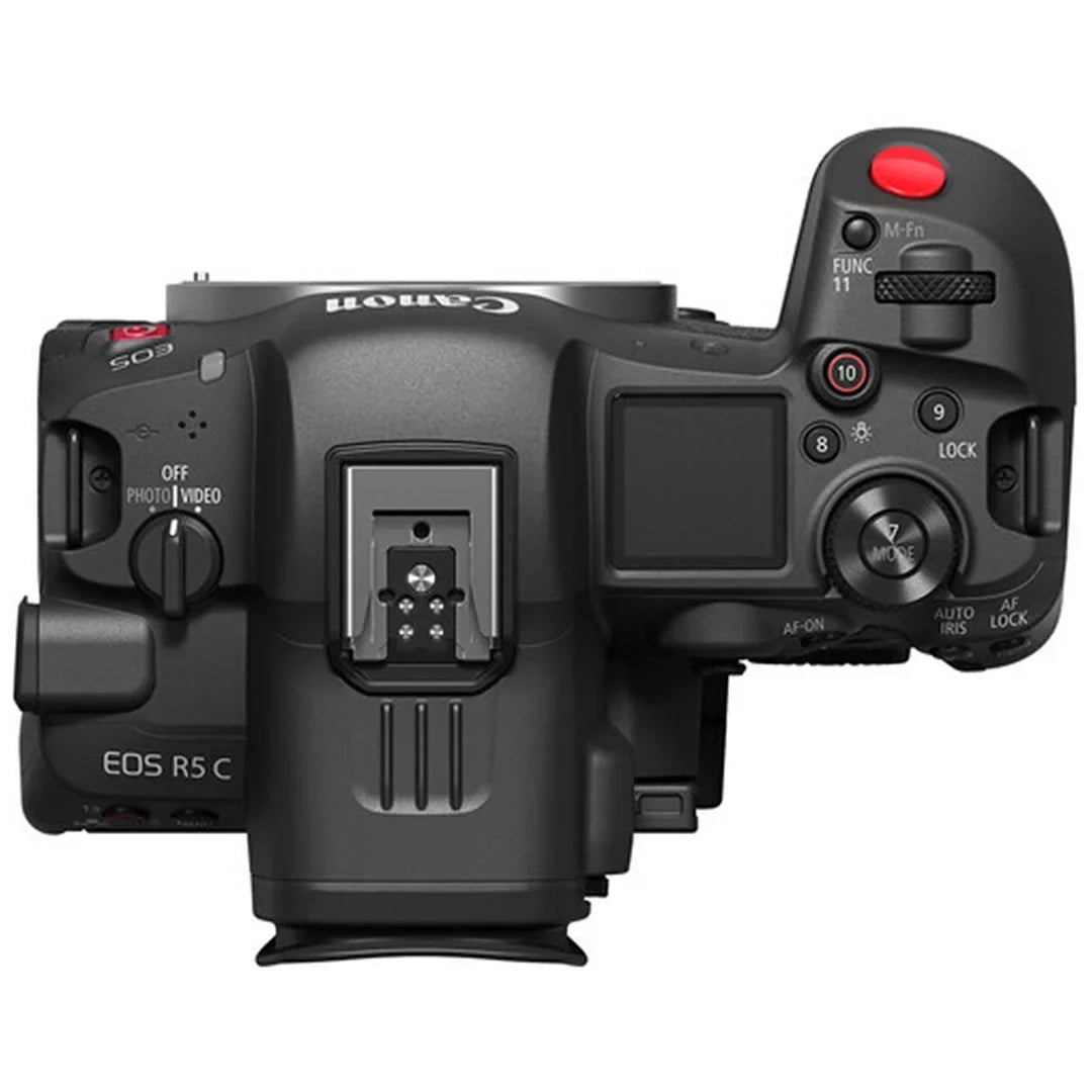 EOS R5 C Mirrorless Cinema Camera (Body) with 2 Pack SanDisk 128GB Memory Card + Case + ZeeTech Accessory Bundle