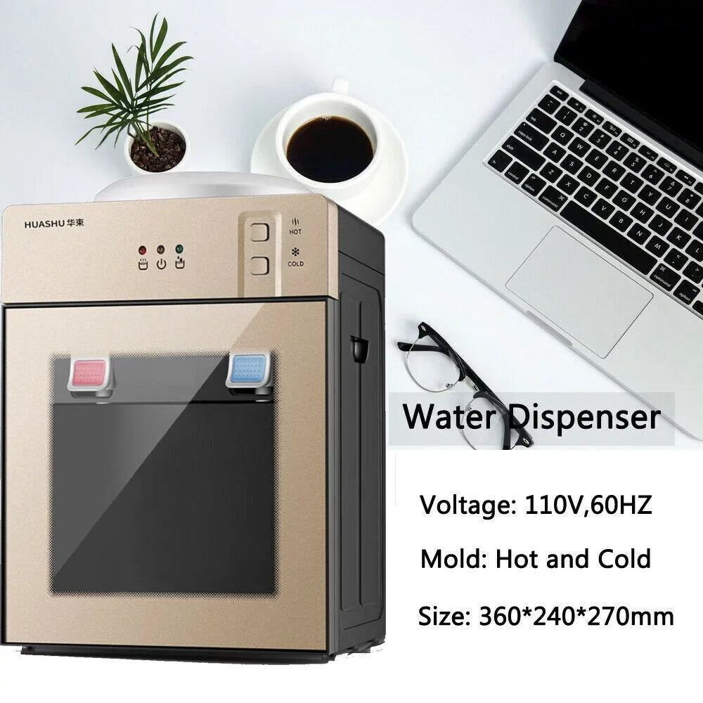 DENEST 5 Gallon Electric Hot Cold liquid Dispenser Top Loading Stainless Steel for Home Office