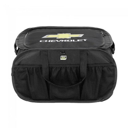 Chevrolet Gold Bowtie Pop Up Trunk Organizer - Black