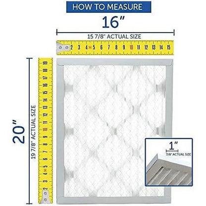 appropriate With Replacement For FC100A1037 20" X 25" X 5" (Actual Size: 19 7/8" X 24 7/8" X 4 3/8") MERV 13 2-Pack