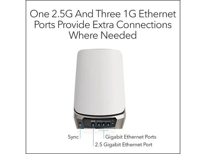ft, AXE11000 (10.8Gbps). NETGEAR Orbi Quad-Band WiFi 6E Mesh Add-on Satellite (RBSE960) - Works with Orbi RBRE960, RBKE962, RBKE963, Adds Coverage Up to 3,000 sq