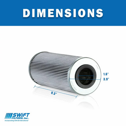 Direct Interchange for FLEETGUARD HF6109  Cartridge Filter Element  Microglass 3 Micron