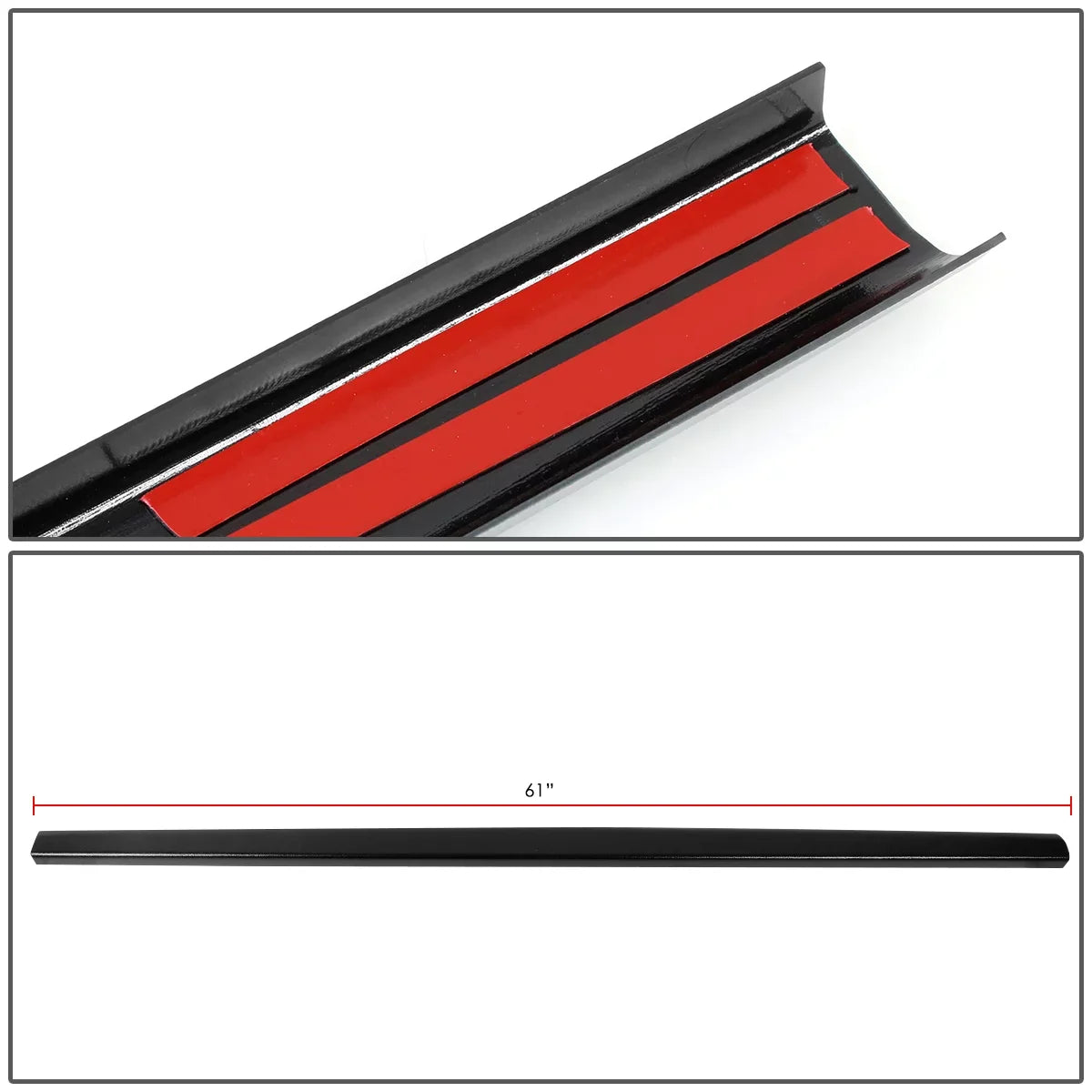 DNA Motoring BEDC-R-015 For 2000 to 2005  Tundra Bed End Rear Tail Gate Cap Molding protector 01 02 03 04