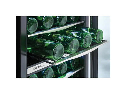 Danby Designer DWC040A3BSSD 38 Bottle Compact LED Light Refrigerator Wine Cooler