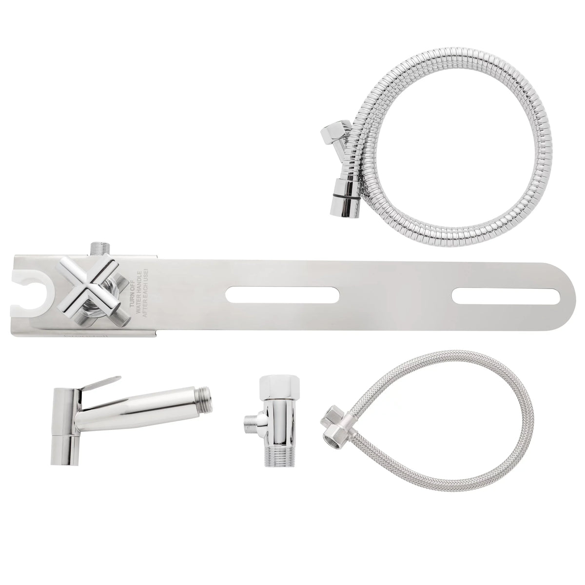 Brondell CleanSpa Luxury Hand-Held Bidet Sprayer and Holster with Integrated Shut off, Stainless Steel
