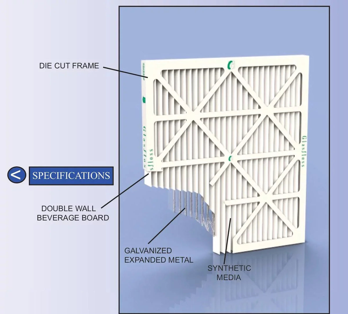 Actual Size: 19-1/2 x 24-1/2 x 3-3/4. 6 Pack. 20x25x4 MERV 10 AC & Furnace Filters