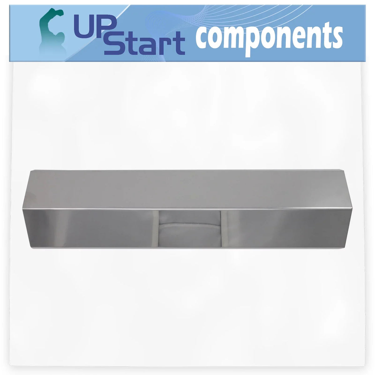 4-Pack BBQ Grill Heat Shield Plate Tent Replacement Parts for Charmglow 810-8410-F - matching Barbeque Stainless Steel Flame Tamer, Guard, Deflector, Flavorizer Bar, Vaporizer Bar, Burner protector 15"