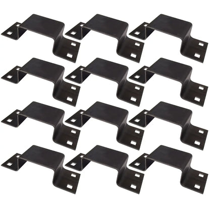 (12) Bolt-On Pocket Brackets for Utility Trailer Stake Body 12 Gauge Steel