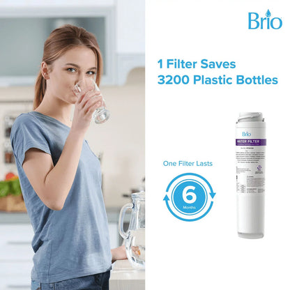 Brio 6023A Refrigerator moisture Filter Replacement matching WIth GE GSWF, GSWF3PK, GSWFDS, 100749-C, 100749C, 100810/A, 100810A