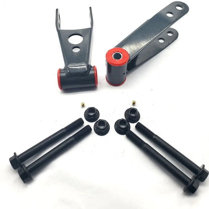 Hex Autoparts 1"-2 Rear Lift Shackles Adjustable For 84-01 Jeep Cherokee XJ Level Kit 2WD/4WD