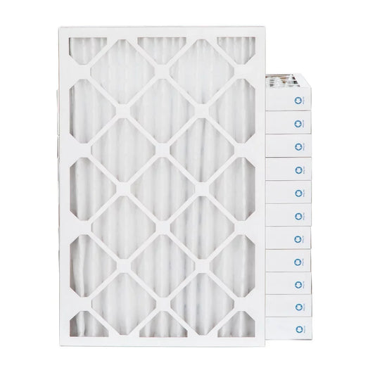 Actual Size: 15-1/2 x 24-1/2 x 1-3/4. Case of 12. 16x25x2 MERV 11, MPR 1000 Pleated AC Furnace 2" Air Filters by Pamlico