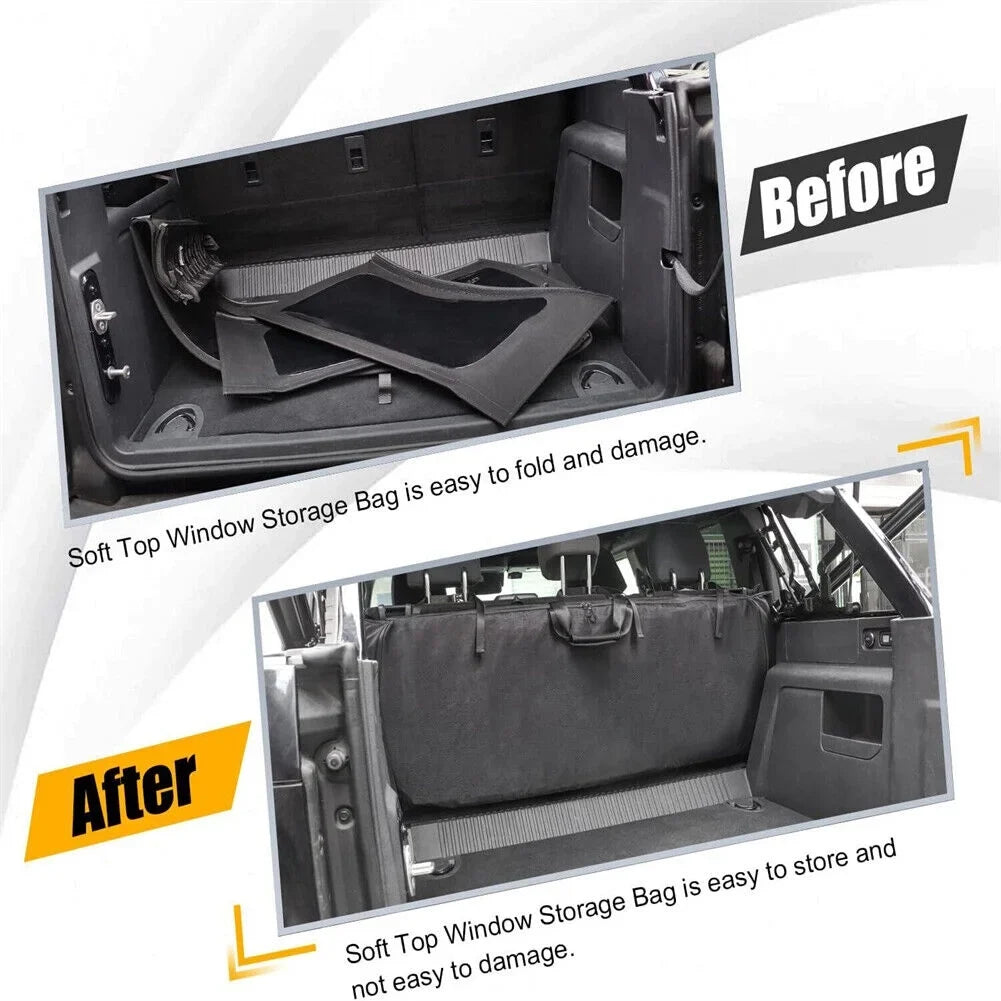 600D Soft Top Window Storage Bag For  Bronco 4 Door Accessories 2021-2023