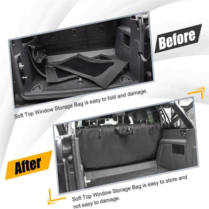 600D Soft Top Window Storage Bag For  Bronco 4 Door Accessories 2021-2023