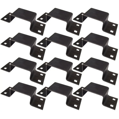 (12) Bolt-On Pocket Brackets for Utility Trailer Stake Body 12 Gauge Steel