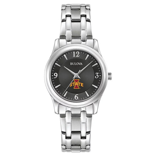 Women's Bulova Black Iowa State Cyclones Corporate Collection Stainless Steel Watch