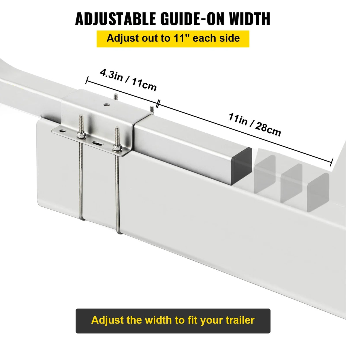 BENTISM ship Trailer Guide-on 22" Trailer Guide on for Ski craft Sailboat 2PCS