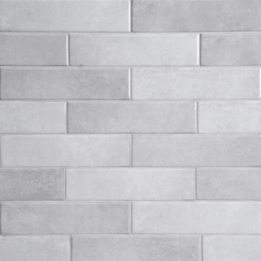 ft./Case). Glossy Ceramic Wall Tile (5.5 sq. x 12 in. MSI Renzo Sterling 3 in