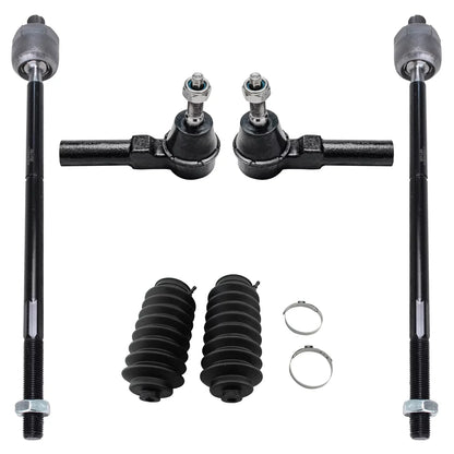 Detroit Axle - Front 12pc Suspension Kit  Mustang 2005 2006 2007 2008 2009 2010, 2 Lower Control Arms 2 Sway Bars 4 Outer Inner Tie Rods 2 Wheel Bearing and Hubs 2 Boots Replacement