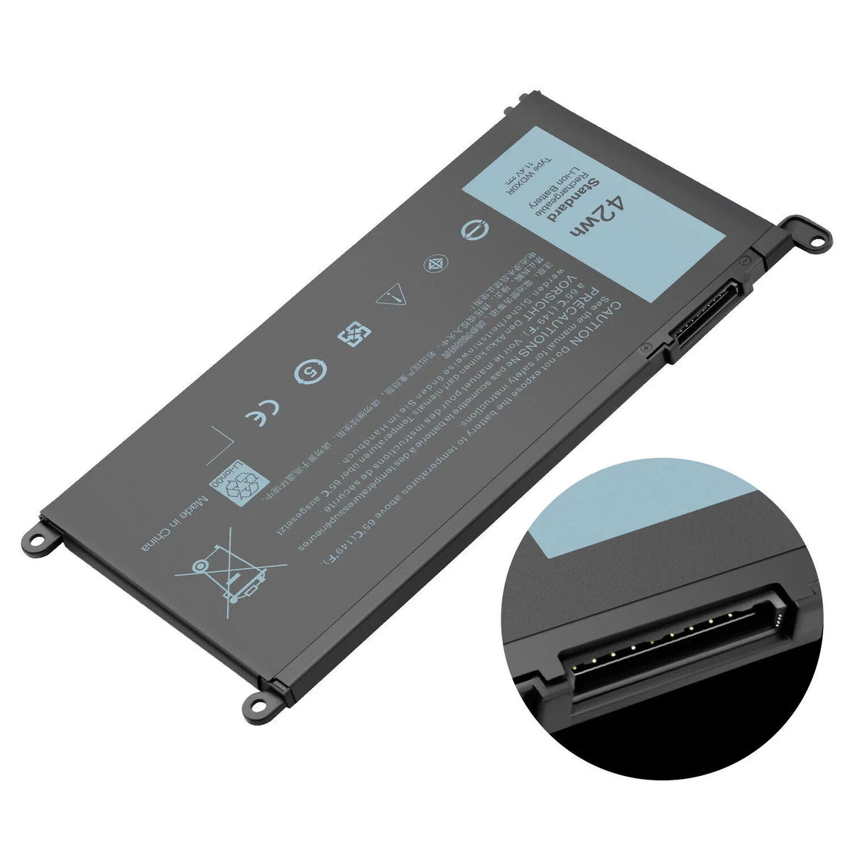42Wh WDX0R Battery for  Inspiron 15 5565 5567 5568 5578 Fit 3CRH3 T2JX4 USA