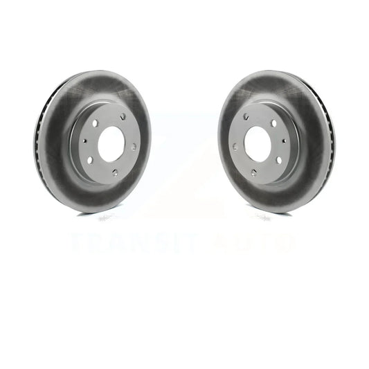 Front Coated Disc Brake Rotors Pair For Mazda 3 CX-3 Sport KG-100360