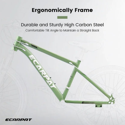 A24301 Ecarpat Mountain Bike 24 Inch Wheels, 21-Speed Mens Womens Trail Commuter City Mountain Bike, Carbon steel Frame Disc Brakes Thumb Shifter Front Fork Bicycles
