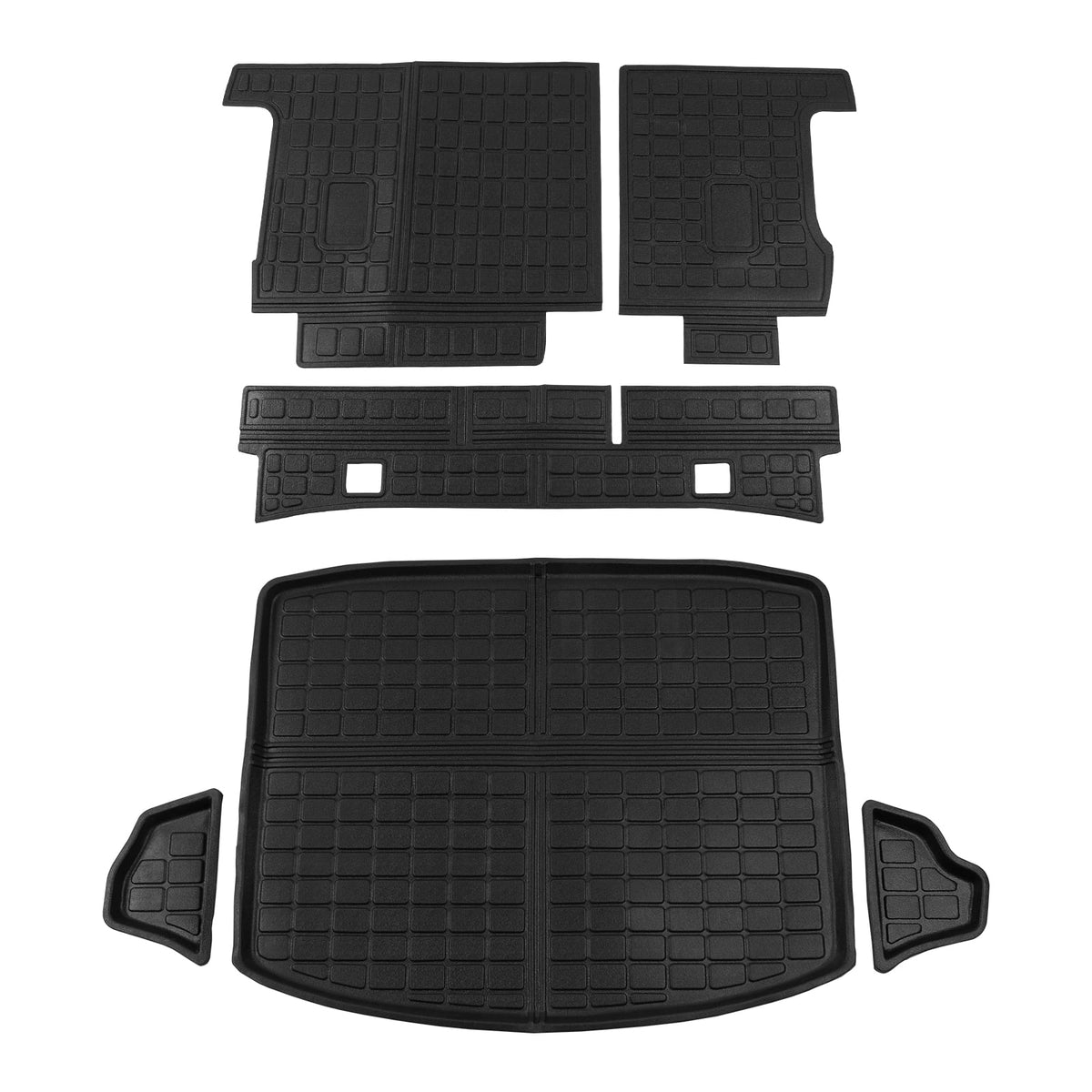 Fit 2017-2022 Honda CRV Fuel Trunk Mat Cargo Liner Rear Trunk Liner TPE All climate Seat Back wrap Protector 2021 CR-V Accessories (Trunk Mats + Backrest Mats)