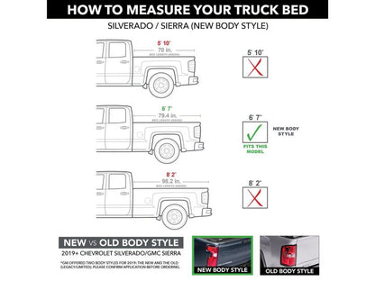 BAK by RealTruck Revolver X4s Hard Rolling Truck Bed Tonneau shield | 80131 | appropriate with 2019 - 2023 Chevy/GMC Silverado/Sierra, works w/ MultiPro/Flex tailgate 6' 7" Bed (79.4")