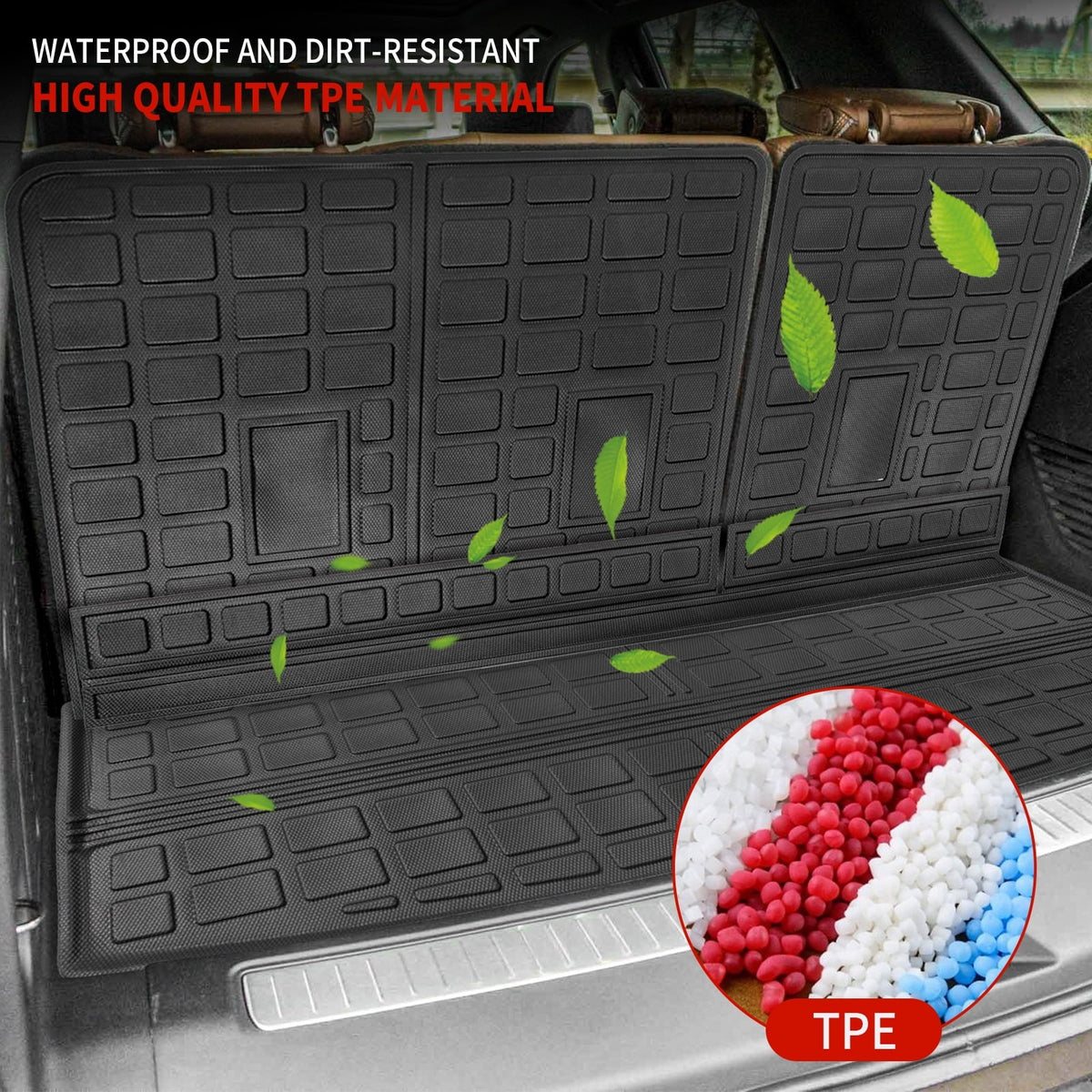Fit 2021-2023 Chevrolet Tahoe GMC Yukon Rear Trunk Mat Cargo Liner Back Seat protector Protector Chevy Tahoe Accessories