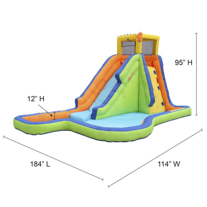 Banzai Inflatable Slide 'N Soak Splash Part moisture Park
