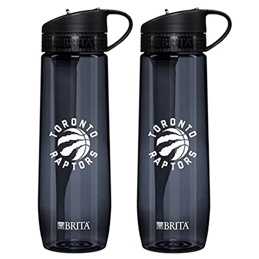 Brita Bottle liquid Filtration System Black Hard Sided Toronto Raptors (With 1 Filter) - Limited Edition (Pack Of 2)