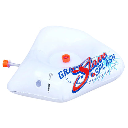 Banzai Splash & Slam Baseball - Tee & Sprinkler liquid Sports Game - Includes Plastic Bat + 2 Plastic Balls + Home Plate & Bases, , Backyard Batting Practice, Kids Ages 3