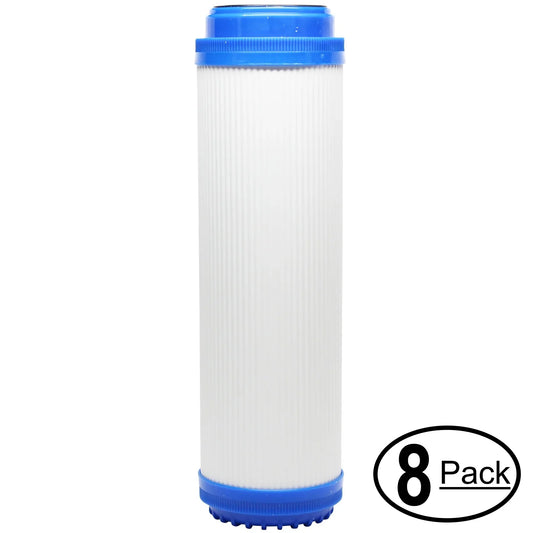 8-Pack Replacement for ThePerfectWater VL3SB1G Granular Activated Carbon Filter - Universal 10-inch Cartridge for ThePerfectWater Value Line 3 Stage moisture Filter - Denali Pure Brand