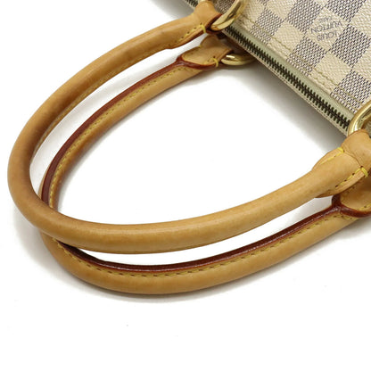 Authenticated Used LOUIS VUITTON Louis Vuitton Damier Azur Saleya PM Handbag Tote Bag Shoulder N51186