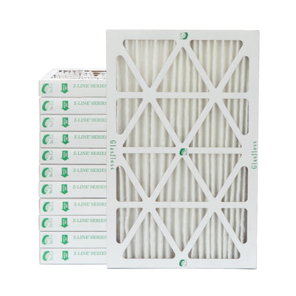 Actual Size: 17-1/2 x 23-1/2 x 1-3/4. 12 Pack of 18x24x2 MERV 13 Pleated 2" Inch Air Filters by Glasfloss