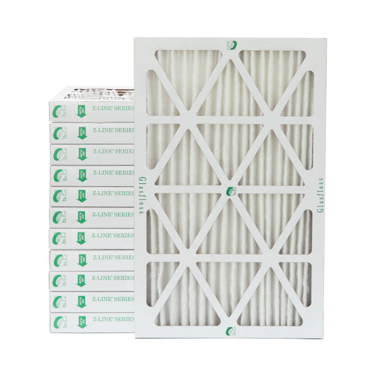 Actual Size: 17-1/2 x 23-1/2 x 1-3/4. 12 Pack of 18x24x2 MERV 13 Pleated 2" Inch Air Filters by Glasfloss